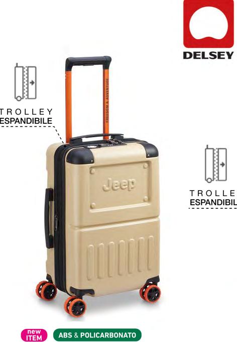55 Valigia Trolley Cabina Delsey Jeep